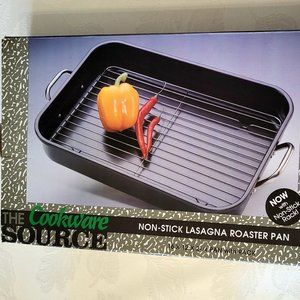 Non-Stick Lasagna Roasting Pan with Rack